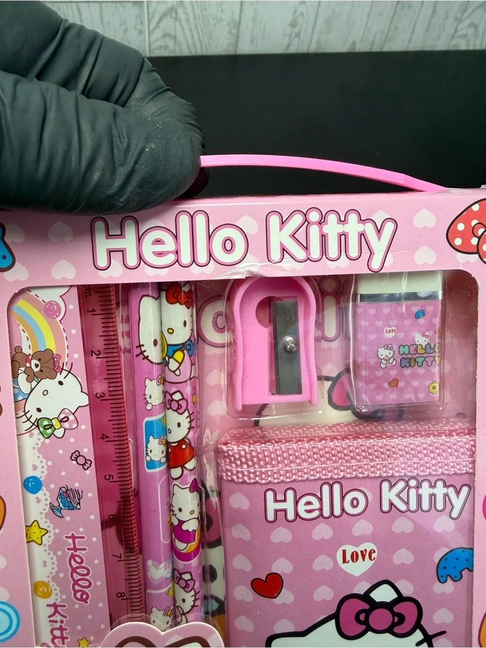Hello Kitty Pink Cute Desk Stationery Pack